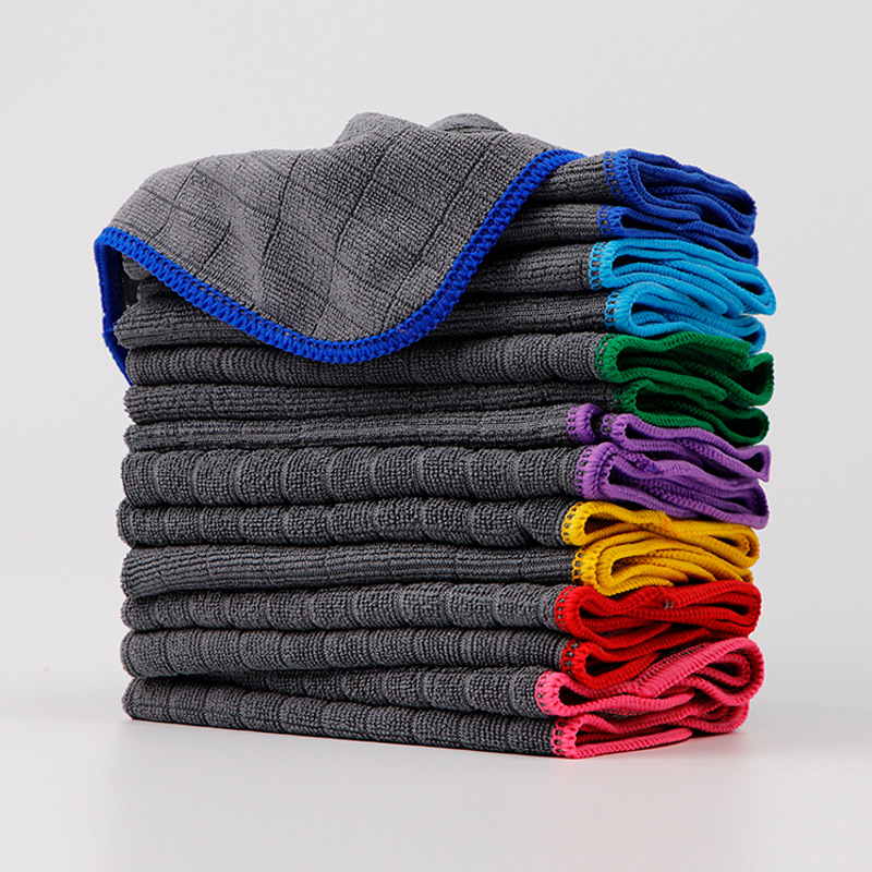 Weft-Knitted Microfiber Cleaning Cloth