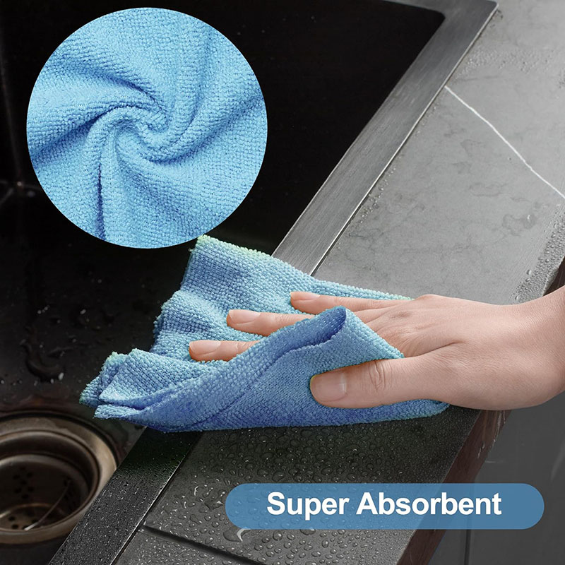 Perforated Warp-Knitted Microfiber Cleaning Cloth Roll — view 4
