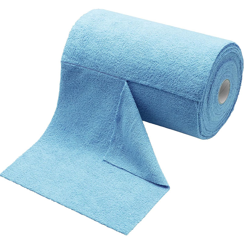 Perforated Warp-Knitted Microfiber Cleaning Cloth Roll — view 5