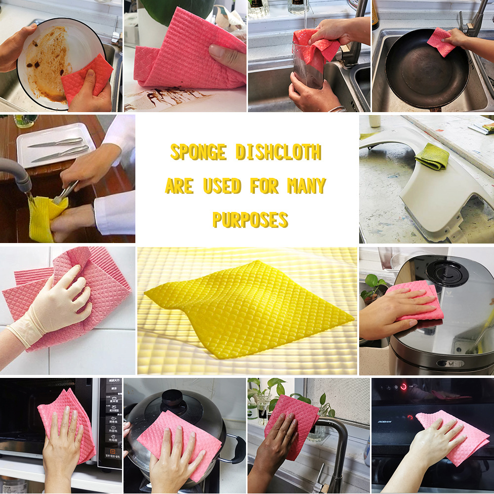 Swedish Dishcloth Cellulose Sponge Cloths — view 2